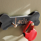 Personalized Dog Bone Shape Leash Holder