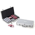 Engraved Poker Chip Set in Aluminum Case