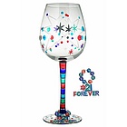 Forever 21 Hand Painted Wine Glass