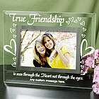 True Friends Personalized Glass Picture Frame