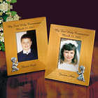 Pewter Figurine Communion Frame - 3.5" x 5"