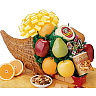 Deluxe Cornucopia Fruit Basket