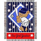 New York Yankees Triple Woven Jacquard Baby Throw