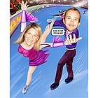 Skating Caricature from Photos