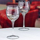 Platinum and Crystal White Wine Glass Set