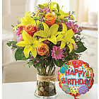 A Special Birthday Wish Floral Arrangement