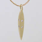 10th Wedding Anniversary 10 Diamond Facet Necklace