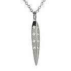 20th Anniversary 20 Diamond Platinum Facet Necklace
