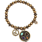 Shake It Metal Bead Charm Stretch Bracelet
