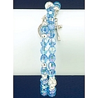 Aqua Rosary Bracelet