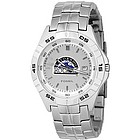 Men's Colorado Rockies Stainless Steel Analog MLB Team Log Watch