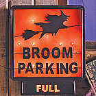 Light Up Broom Parking Sign
