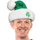 Irish Cable Knit Santa Hat