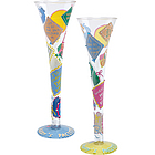 Champagne Flutes for the New Mommy & Daddy