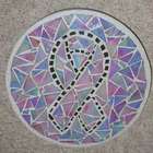 Pink Ribbon Stepping Stone