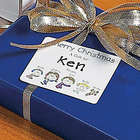 Personalized Winter Family Gift Labels