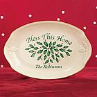 Personalized Holiday Bless This Home Tray