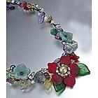 Garden of Flowers Beaded Necklace