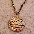 Flying Bird Locket Necklace