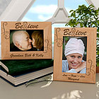 Personalized Believe Wooden Picture Frame