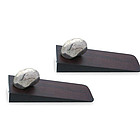 Nautilus Silver and Bronze Doorstop Set