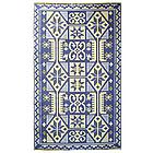 Recycled Plastic Blue Outdoor Rug