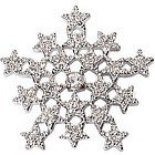 Swarovski Crystal Snowflake Brooch