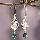 'Magical Orb' Chrysocolla Dangle Earrings