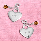 November Birthstone Heart Charm