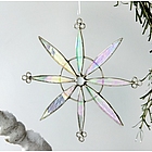 Snowflake Pinwheel Stained Glass Suncatcher