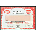 A Share of WorldCom Stock - Framed and Personalized