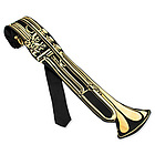 Trumpet Shaped Black Silk Tie