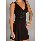 Silky Skin Chemise with Lace Band