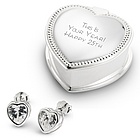 April Birthstone Stud Earrings Box Set Gift