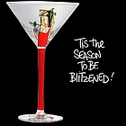 Tis The Season To Be Blitzened Martini Glass