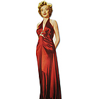 Marilyn Monroe Red Dress Cutout