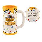 Liquid Birthday Ceramic Beer Stein
