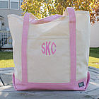 Personalized Canvas Tote Bag with Initials