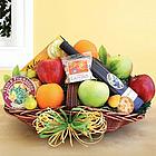 Fruit and Grapes Wine Gift Basket