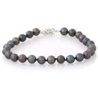Cultured Round Black Pearl Bracelet