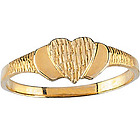 14k Gold Teen's Heart Ring