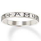 "Amor Vincit Omnia" Love Conquers All Poesy Ring