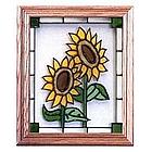 Hand Painted 8 x 10 Stained Glass Window