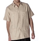 Short Sleeve Linen Guayabera Shirt