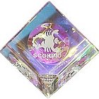 Scorpio Crystal Cube Paperweight
