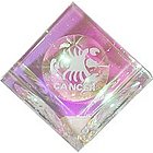 Cancer Crystal Cube Paperweight