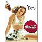 Coke Bathing Beauty Tin Sign