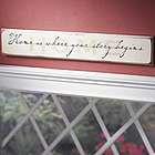 "Home is Where Your Story Begins" Plaque