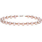 Cultured Freshwater Pink Pearl Bracelet in 14k Rose Gold