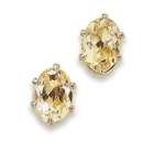Genuine Citrine Stud Earrings